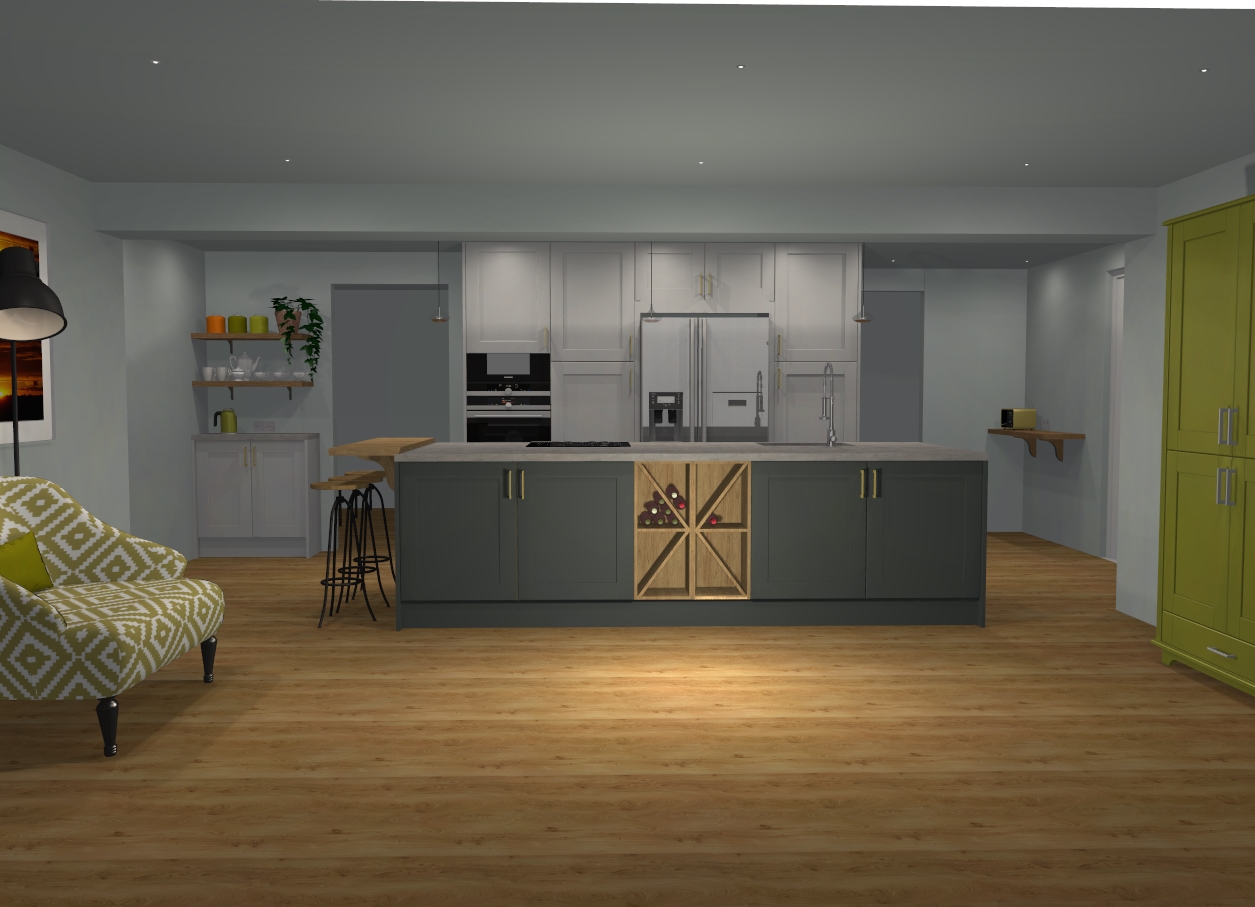Kitchen render comparison